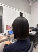 切りっぱなしボブ/maison縮毛矯正