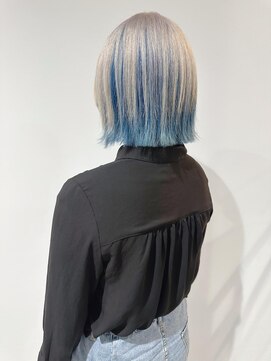 シェリッシュ ノース(Sheriche North) アイスブルー×ホワイトティーベージュアンブレラカラー