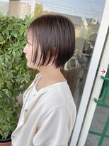 フー バイ セリナ(Fuu.by serina)&nbsp;透け感◎ ベージュショートボブ