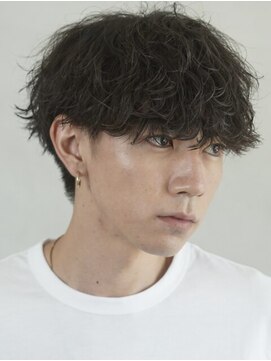 レタッチ バイ フィフス 天神大名(RETOUCH by fifth) 大名波巻きスパイラルパーマメンズマッシュウルフシャドウパーマ