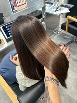 キング 梅田店(K!ng)&nbsp;縮毛矯正髪質改善ハイライトレイヤーカット梅田美容室エクステ