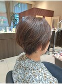 くびれショート/美シルエット/大人ショート/小顔効果/白髪染め