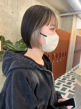 ブリーチ/ボブ/レイヤーカット/ダブルカラー/ブリーチ/栄h230