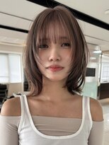 サンクマーケット 渋谷(cinq MARKET) レイヤーボブウルフボブひし形ミディアムレイヤーダブルカラー