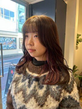 アカラ(acala) インナーカラーセミロング【20代30代/イルミナカラー/髪質改善】