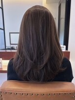 マーリャヘアー(mallia hair)&nbsp;レイヤースタイルレイヤーカットロングレイヤー小顔スタイル