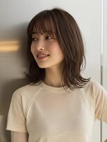 ハート 新子安店(HEART)&nbsp;着物ヘア/ダークアッシュ/ミディアムレイヤーカット/新子安