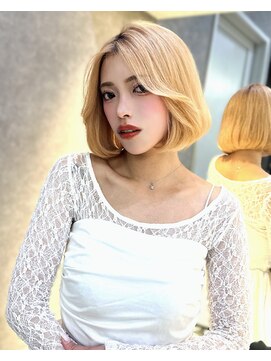 ロンドアヴァントゥス 池袋(Lond aventus) 韓国レイヤー/韓国風/ボブ/髪質改善/黒髪/ブリーチなし〔池袋〕