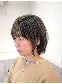 前髪も白髪ぼかしアンブレラカラーレイヤーボブ/suiw/イメチェン
