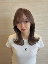 サロンドディバース(Salon de DIVERSE)&nbsp;韓国風くびれレイヤー×モカベージュ