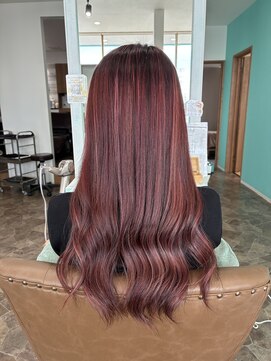 ヘアーディア みどり店(Hair...DiA) ハイライト バイオレットピンク