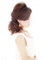 オズ ヘアーアンドトータルビューティー(OZ hair&total beauty) ミディアム×サイドアップ