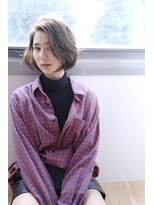 ヘア アンドメイク キヨシ(Hair and Make kiyoshi)&nbsp;kiyoshi/カジュアル ＊サイドパートボブ　グレーアッシュ＊