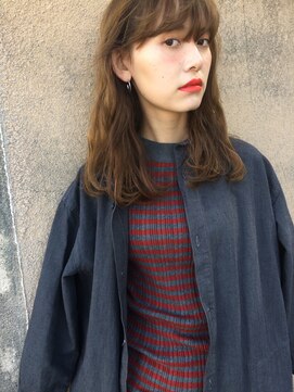 ケシキ 佐賀(keshiki) 【keshiki】ルーズパーマなシースルーウェットロブ♪