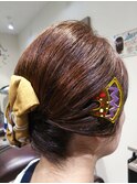 祭りスタイル　女将ヘアー