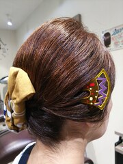 祭りスタイル　女将ヘアー