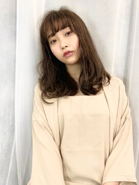 エムスラッシュ たまプラーザ(M.SLASH) オリーブグレージュ/くせ毛風/重めスタイル/たまプラーザz2