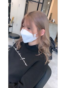 ラフ 難波店(LAFF) #黒髪#ボブルフ#ネビージュ#小顔#ワンレン