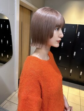 シーク 天神(SEEK) ミルクティーベージュ×ボブ