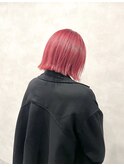 切りっぱなしボブ×インペリアルレッド