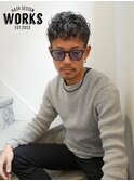 メンズパーマ スペインカール