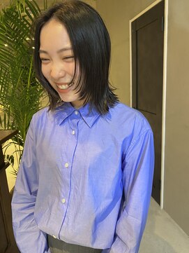 ソイリウム 下北沢(soi rium) 伸ばしかけボブ　顔周りレイヤー