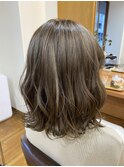 ベージュカラー◇外ハネロブヘアー