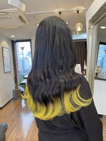 アンククロス 青山店(ANKH CROSS)&nbsp;《韓国ヘア》エクステで毛先イエロー（天水悠斗）