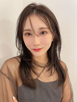 リコバイアフロート(riko by afloat) オリーブベージュ/レイヤーロング/レイヤーカット