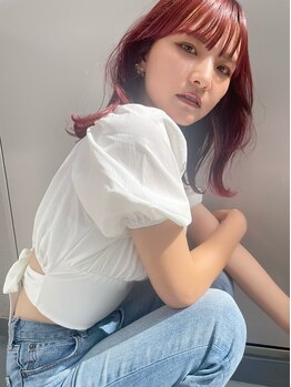 エストアール フクオカ 福岡博多店(est-r. Fukuoka)の写真/【インナーカラー】【ハイライト】【バレイヤージュ】等、周りと差をつけるデザインカラーなら《est-r.》