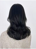 美髪アッシュブラックレイヤーロングくびレイヤー_ba499511