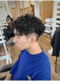 【山本智文】メンズショート波巻きパーマ