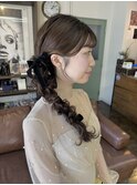 サイド編み下ろし .*。