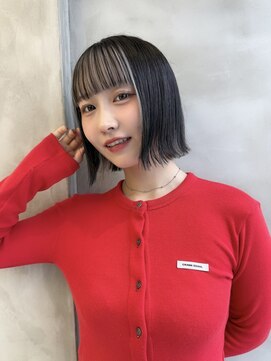 ロンド ストラーダ 心斎橋(Lond strada) 韓国前髪顔周りレイヤー×ハイトーン[心斎橋/髪質改善]