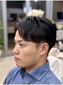 メンズ刈り上げツーブロック七三メンズカット