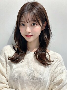 バイユアオウンフラワーズコロンカバ(buy your own flowers : kava) 20代30代40代大人可愛いシアーピンク透明感肩ライン外ハネ