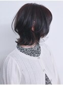 【松戸 テラカド】大人くびれ丸みマッシュウルフ 黒髪 春夏