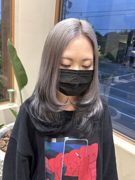 ヴァンカウンシル Kuwana(VAN COUNCIL) レイヤーカット×ホワイトシルバー+エンドカラーブラック