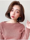 ミディアムウルフひし形シルエットひし形ボブヨシンモリ
