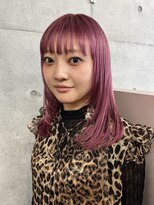 ココ 西葛西南口店(COコ)&nbsp;ファンシーピンク×小顔レイヤーカット/西葛西ハイトーン/西葛西