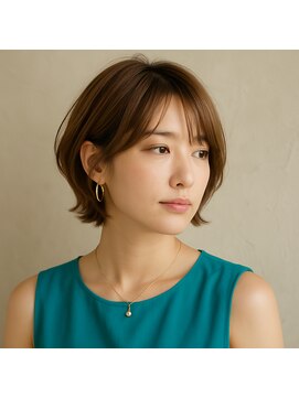 スープレックス ヘアーデザイン(SOUPREX HAIR DESIGN) SOUPREX大人ブラウンショートボブ 20代 30代 40代 50代髪質改善