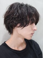 フィフス(fifth)&nbsp;ルーズパーマシャドウパーママッシュウルフ無造作センターパート