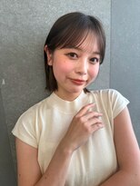 ロンドプランタン 恵比寿(Lond Printemps)&nbsp;くびれヘア/アプリコットオレンジ/ボブ/髪質改善/縮毛矯正