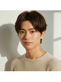 越谷スパイラルパーマラルフカールセンターパートオールバック