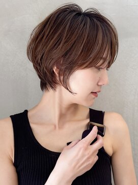 ロンドエニカ 大宮(Lond enika) グランマッシュ/細めハイライト/ショート/白髪ぼかし/前髪☆