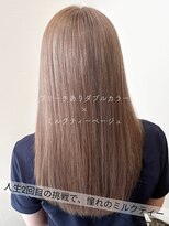 サラジュ 仁川店(SARAJU) 【ブリーチ特化】今田担当 ブリーチあり×ミルクティーベージュ