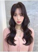 暗めカラー/韓国風巻き/レイヤーカット/髪質改善/縮毛矯正/池袋