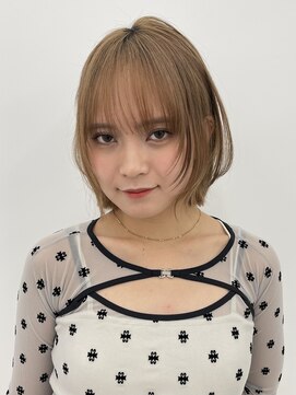 サンドイエナ 横浜店(sand yena) くびレイヤーボブルフネビージュ小顔ワンレンこなれミディ