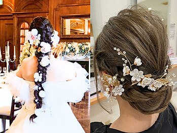 ヘア アンド ブライダル ノア(hair&bridal noah)の写真/様々なヘアアレンジを長年手掛けてきたノアにお任せください！あなたの”なりたい”を叶えます[ヘアセット]