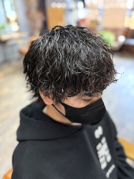 ブランクバイスカイ(Blank by SKY) 波巻きラウンドマッシュウルフ